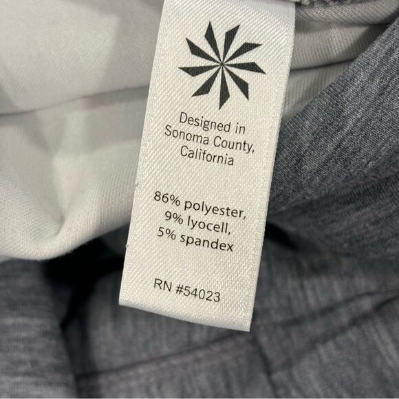 Athleta Womens Gray Fuse Capri Jogger Pants Zipper Legs and Pocket Size … - Picture 7 of 7